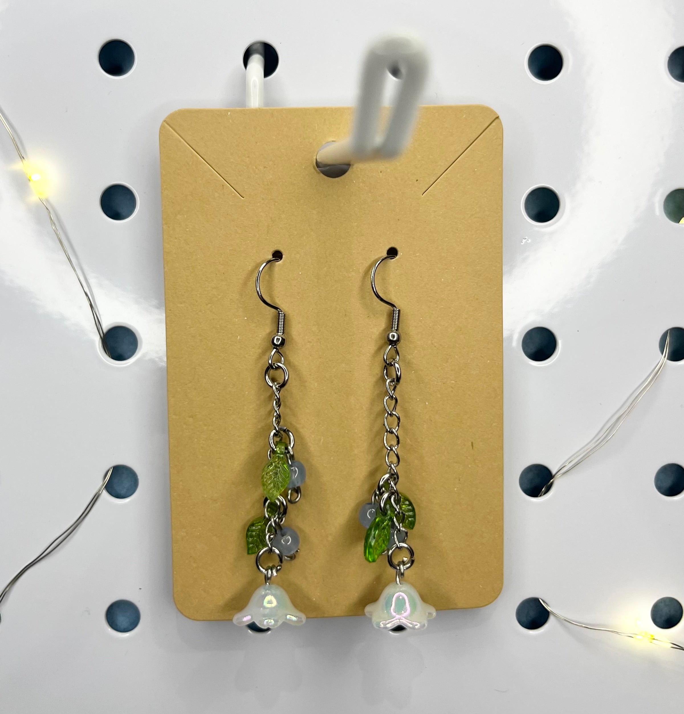 Kwiatowe Długie Kolczyki