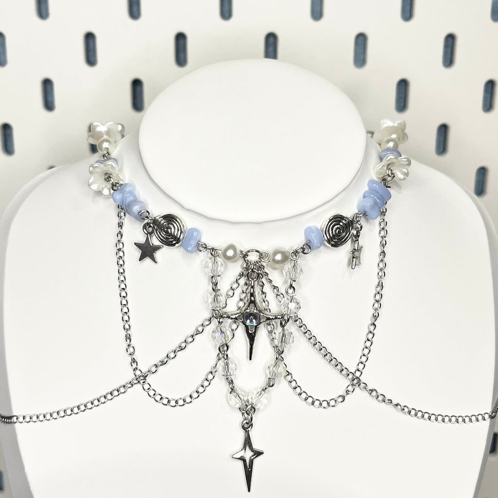 Naszyjnik aka „choker” z morskim motywem