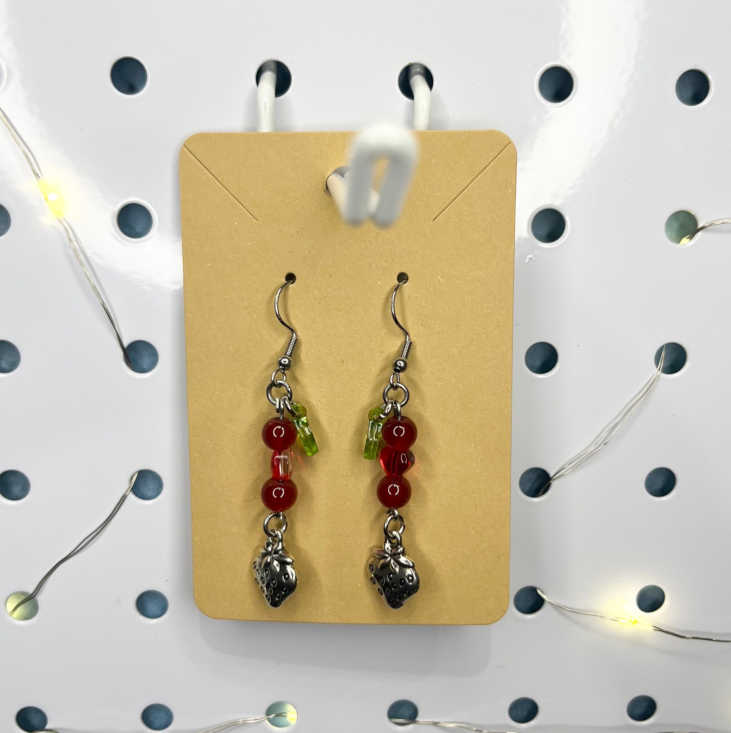 Truskawkowe Kolczyki