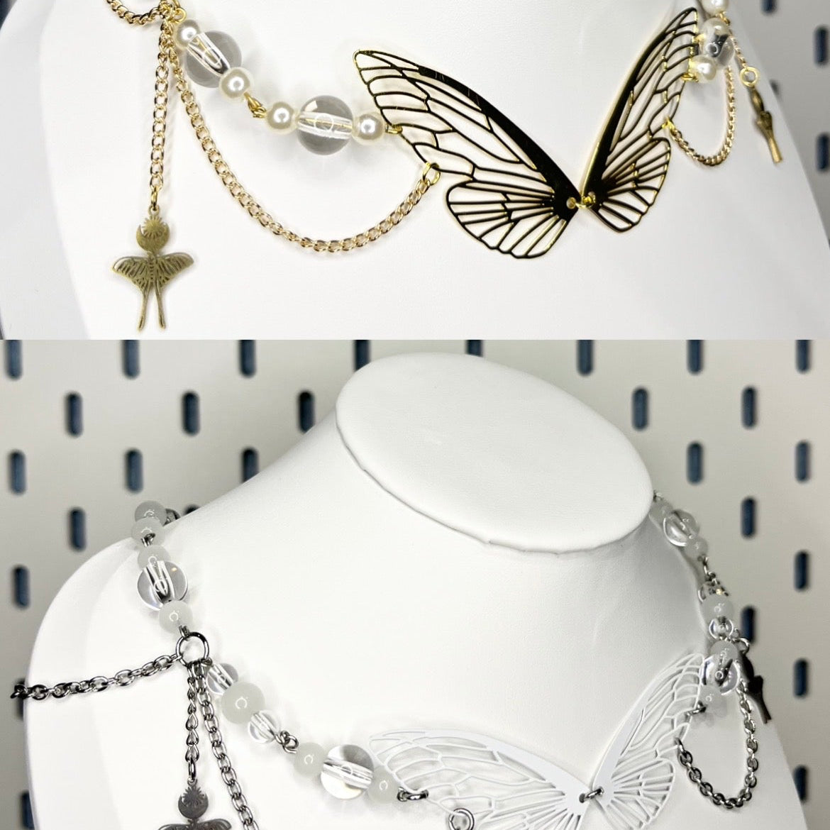Zestaw Naszyjników z Motywem Motyli