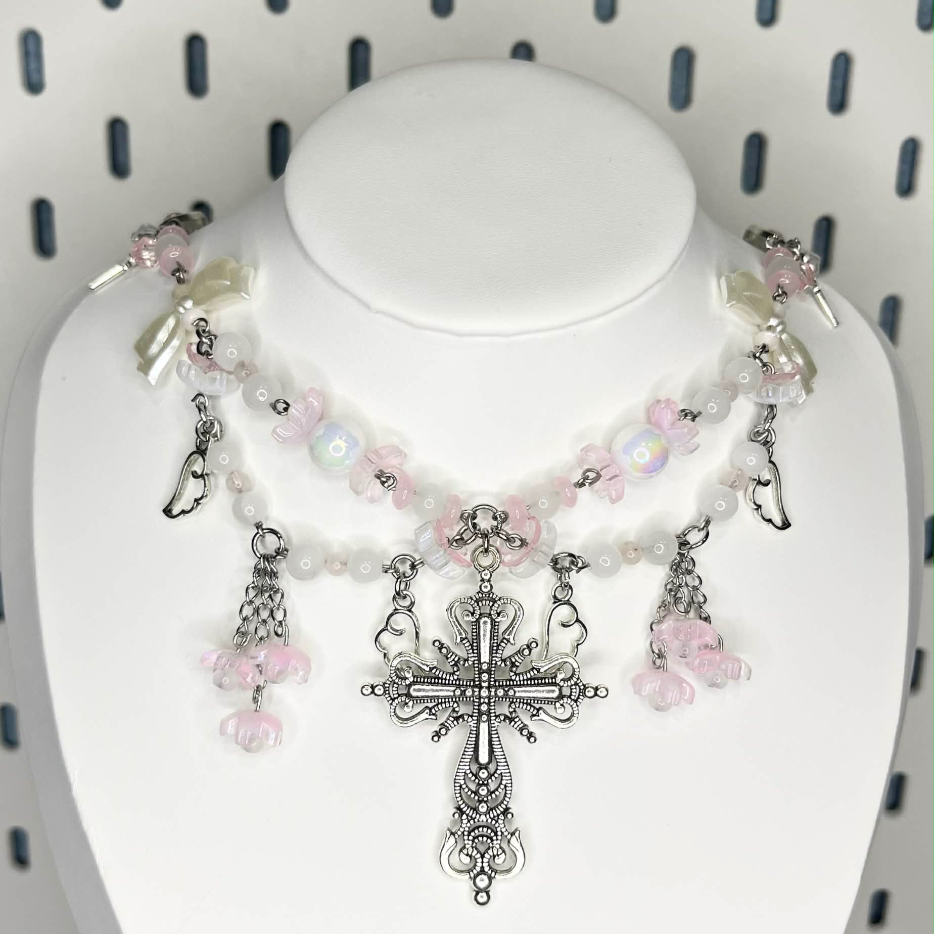 Naszyjnik z Kwarcem Różówym